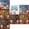 Festive Pvc Christmas Snowflake And Santa Static Stickers For Window Decoration