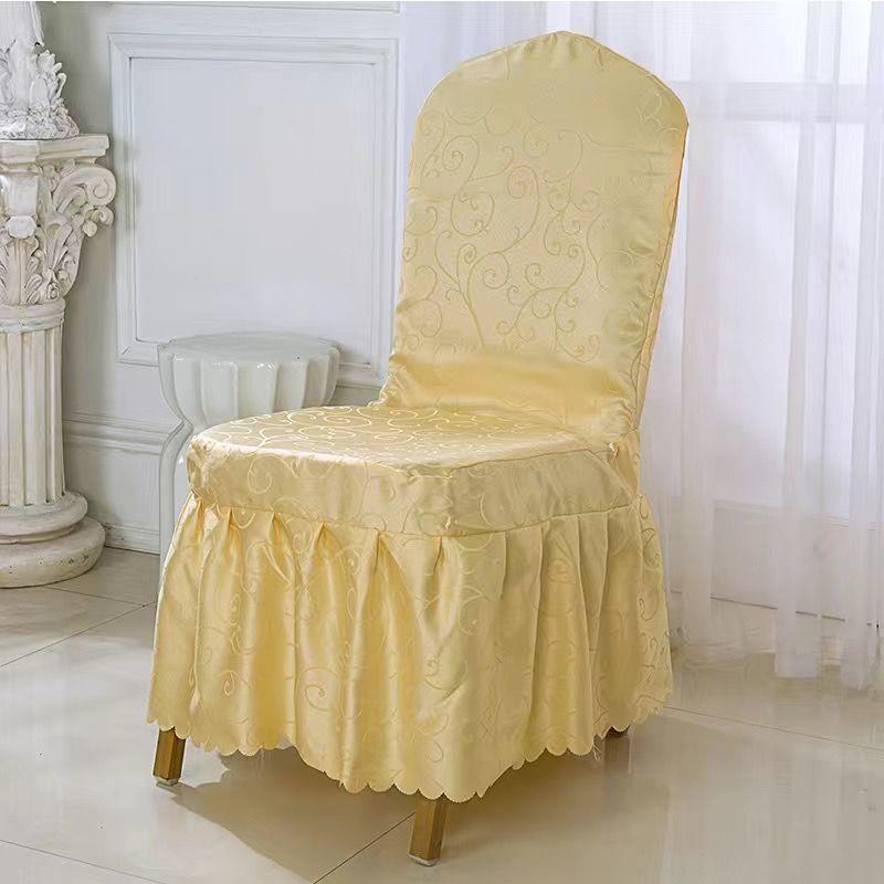 Hotel Professional Nailed Wooden Chair Chair Cover Geometric Pattern Hotel Conference Chair Cover Hotel Household Nailed Universal