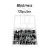 Box of 120 M3.2-M4 Blind Rivets for Construction and Processing