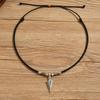 1PC Men Retro Artificial Leather Necklace Medieval Vintage Arrow Pendant Man Jewelry Gift for Him