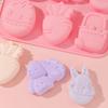 Easter Bunny Egg Shaped Silicone Mold Diy Cake Cookies Mold Chocolate Candy Baking Tool For Easter Birthday Party Decoration