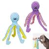 Jouet Poulpe Peluche pour Chien Siffleur Papier Froissé Jouet à Mâcher Interactif Doux Peluche Bébé Chiot Jouet Dentition pour Tir à la Corde Chiens Petits Moyens Grands