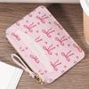 Trendy Simple Bow Coin Bag Ultra-Thin Credit Card Holder Zipper Wallet Cute Lightweight Money Change Pouch Birthday Gifts