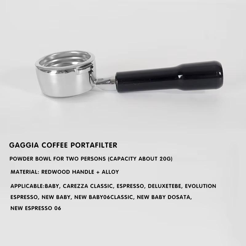 Gaggia 58mm Bottomless Portafilter For Gaggia Classic Replacement Filter Basket Naked Filter Holder Coffee Machine Accessories