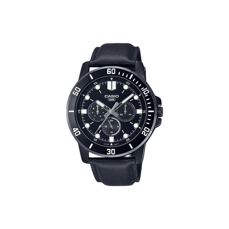 CASIO Analog MTP VD300BL 1E MTP-VD300BL-1E Black Dial