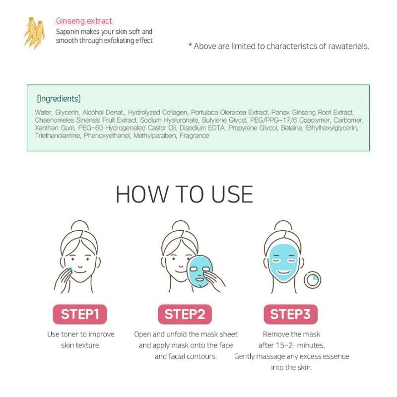 esfolio - Pure Skin Collagen Essence Mask Sheet Set 10pcs