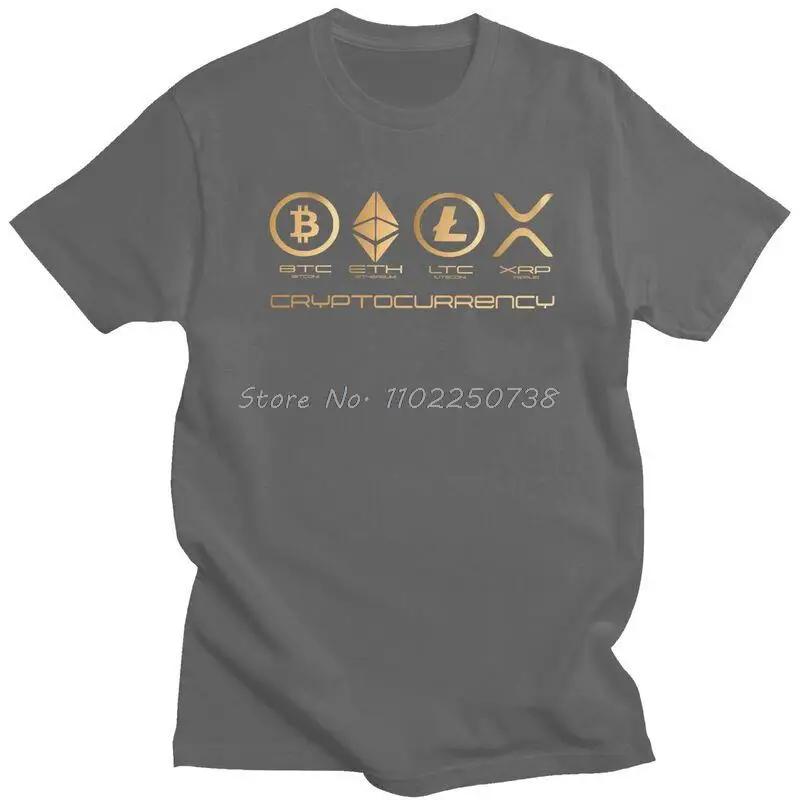 Funny Ripple XRP T Shirts Short Sleeve Bitcoin Crypto Cryptocurrency T-shirt Streetwear Tee Tops Pure Cotton Tshirt Merch