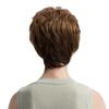 Parrucche piene di capelli ricci corti marroni moda donna regalo affascinante