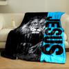 Lion Jesus Print Blanket  Printed Blanket for Living Room Bed Couch lunch break Soft Cozy Blanket for Friend's festival Gift