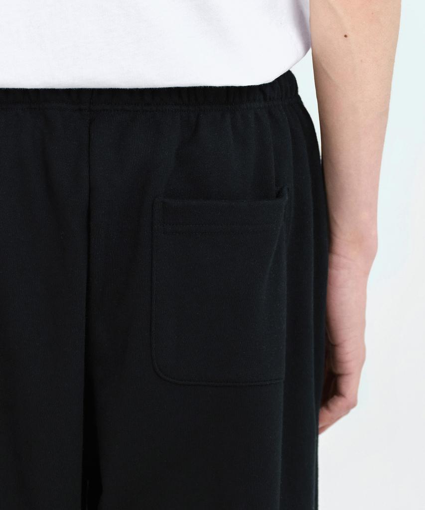 Musinsa Standard One-Pleat Wide Lounge Sweatpants [Black]