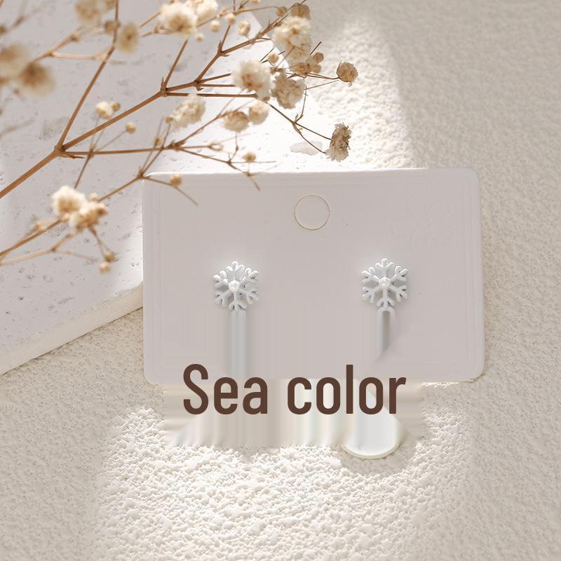 European & American Cartoon Rhinestone Christmas Earrings – High-End Asymmetrical Festive Jewelry for Women