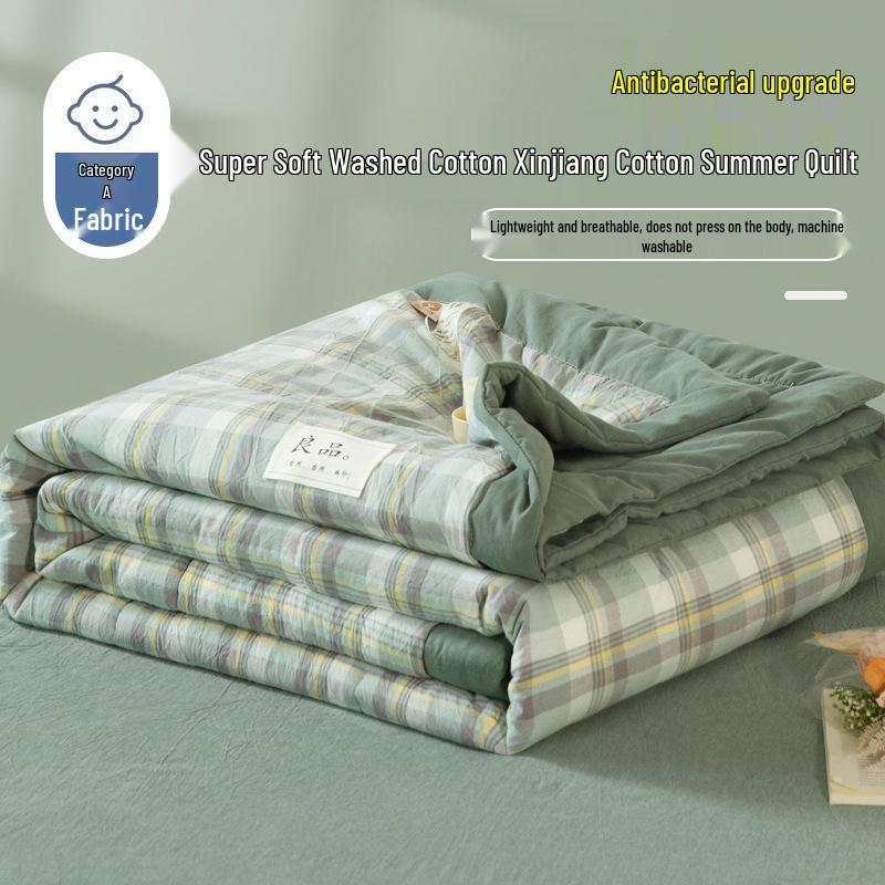 

Летнее одеяло из стиранного хлопка в стиле Муджи: Прохладный, Машинная стирка, Подходит для мамы и малыша 200x230 cm