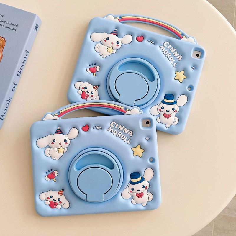 Cartoon Rainbow Cinnamoroll Silicone Case IPad Air Pro Tablet