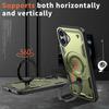 For iPhone 16 Case Compatible with MagSafe Military Protection PC+TPU Kickstand Phone Cover