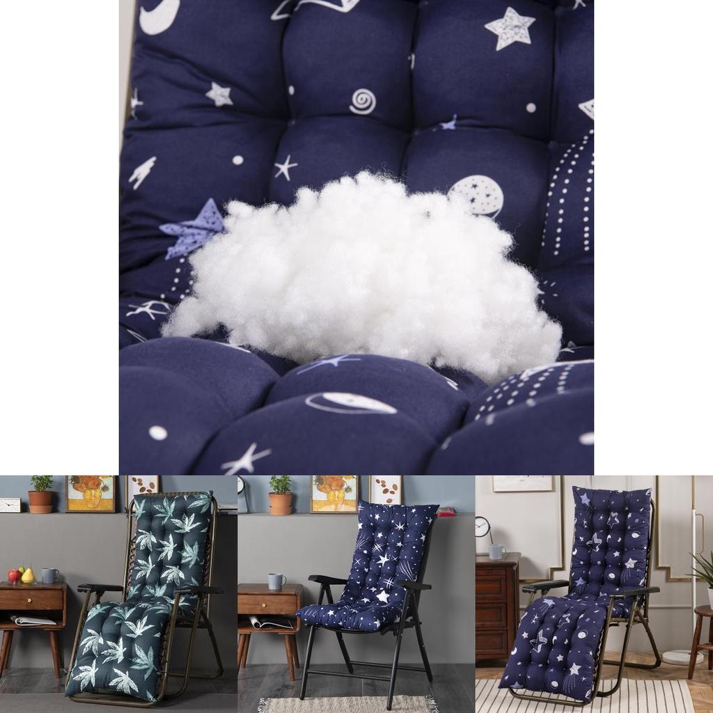 Plush Leaves Starry High Back Chair Cushion With Elegant Design For Cozy Patio Lounging