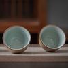 40ml Turquoise Green Japanese Ceramic Tea Cup Vintage Celadon Kiln Change Kung Fu Tea Set