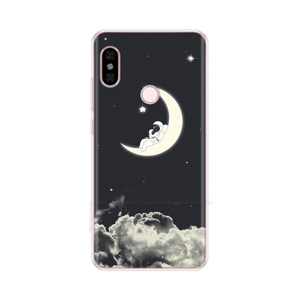 For Redmi Note 5 Note5 Pro Protective Shell Soft Silicone Phone Case Cartoon Painted Back Cover For Redmi Note 5 6 Pro Fundas