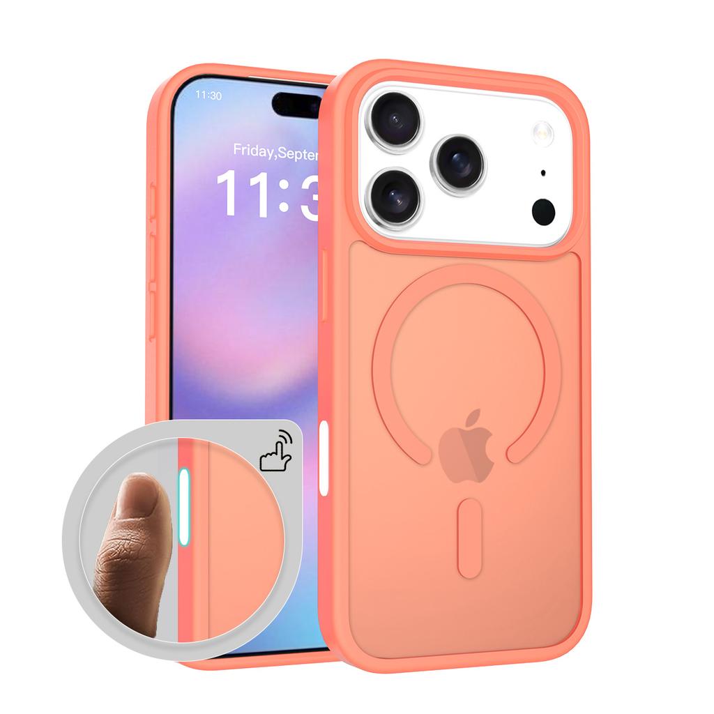 Luxury Magnetic Magsafe Wireless Charging Phone Case for IPhone 17 Air 16 15 14 13 12 Pro Max Candy Color Skin Feel Case