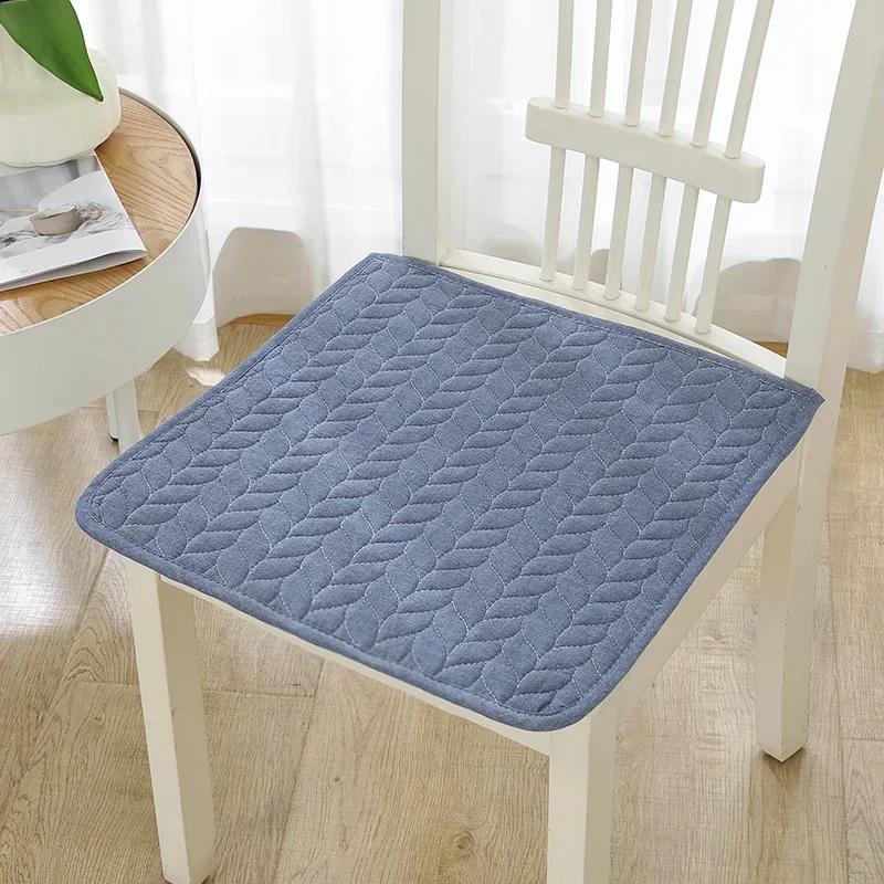 2 Pcs Four Season Universal Office Cushion Anti Slip Pure Cotton Simple Chair Cover Dining Computer Seat Cushion Chair Cushions