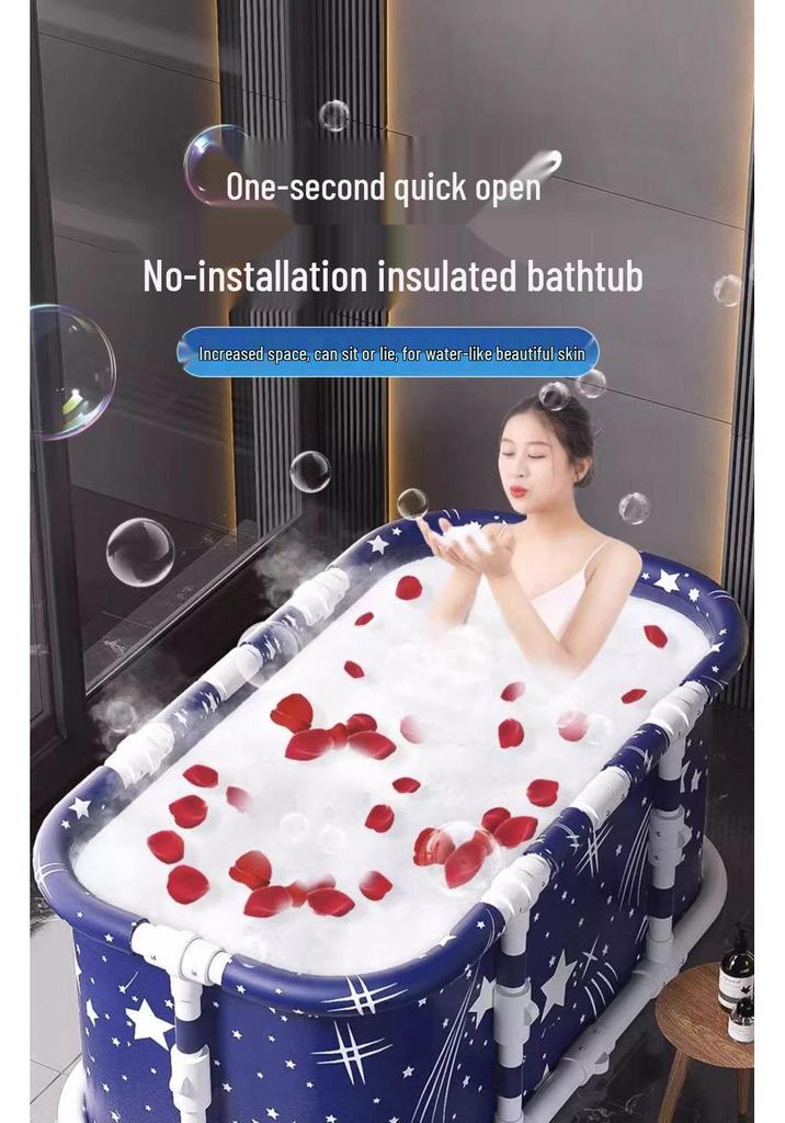 Portable Foldable Bathtub: Adult & Child Indoor Bath Basin