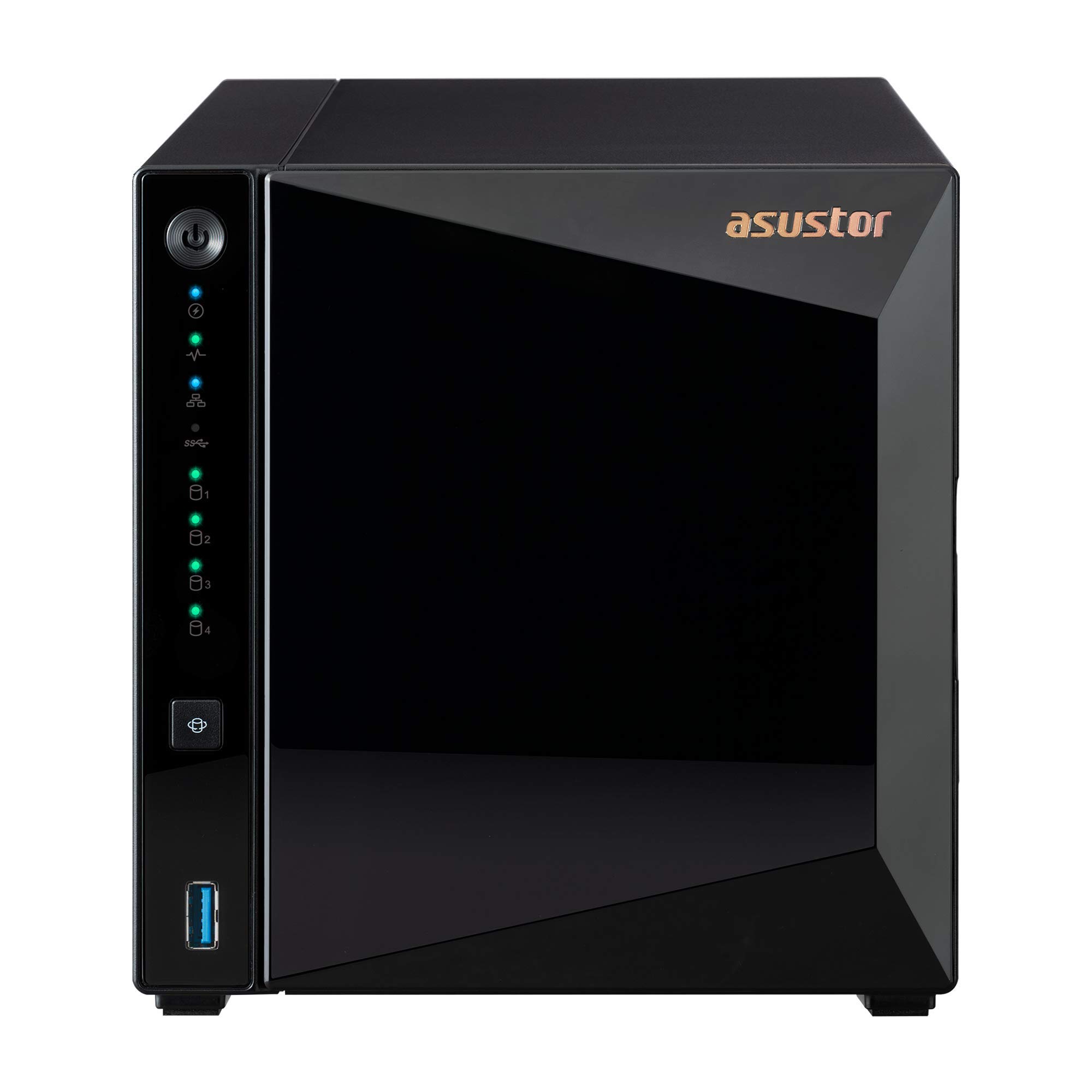 

ASUSTOR Дочірня компанія ASUS NAS Kit 4 відсіки AS3304T Drivestor 4 Pro Оснащений чотириядерним процесором Високошвидкісний порт Пам ять DDR4 2 ГБ Гарантія виробника 3 роки