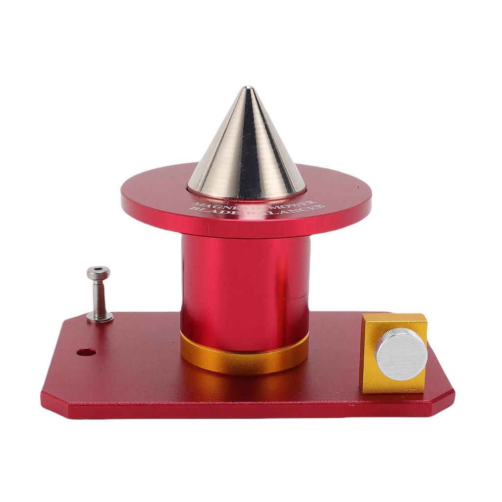 Magnetic Wall Mount Blade Balancer Aluminium Alloy 339075B Heavy Precision Blade Balancers for Mowers Red