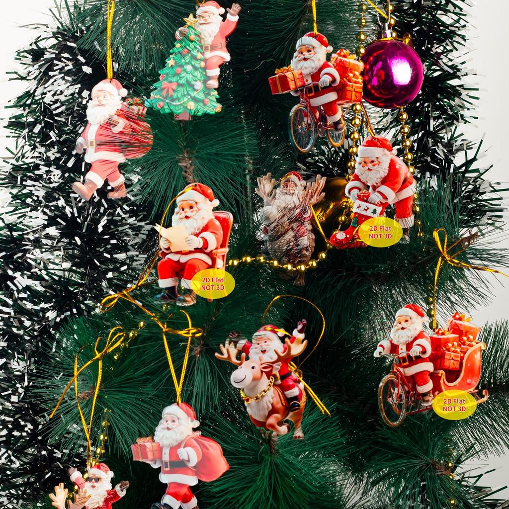 Akryl Tomte Julgransprydnad Nyckelring Present