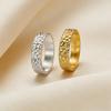 Sterling Silver Retro Texture Couple's Rings - Light Luxury Band for Men & Women, Niche Design, Index Finger Matching Rings