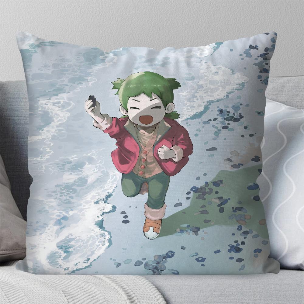 Bilibili Yotsubato Anime Kuddfodral Fyrkantig Kudde Sovrum Soffa Fritid Komfortkudde Bil Vardagsrum Heminredning 40X40