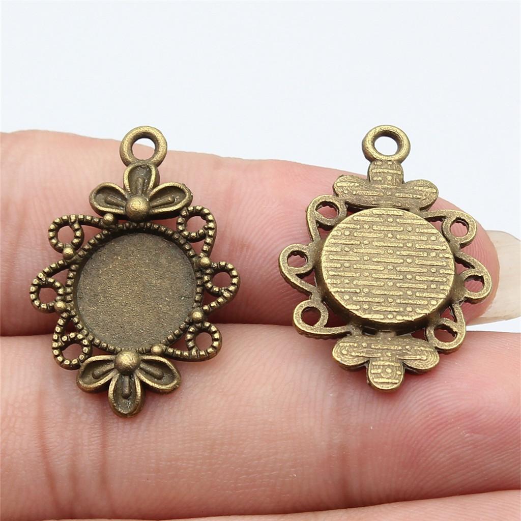 Accessories Parts Fit Round 8-15Mm Glass Cabochon Base Setting Tray Wedding Jewelry Findings QA016