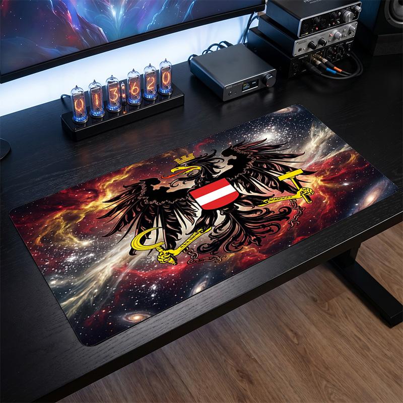 Austria Football Crest Mouse Pad, Extended Non Slip Rubber Desk Mat for Gaming Office Laptop Fan Gift