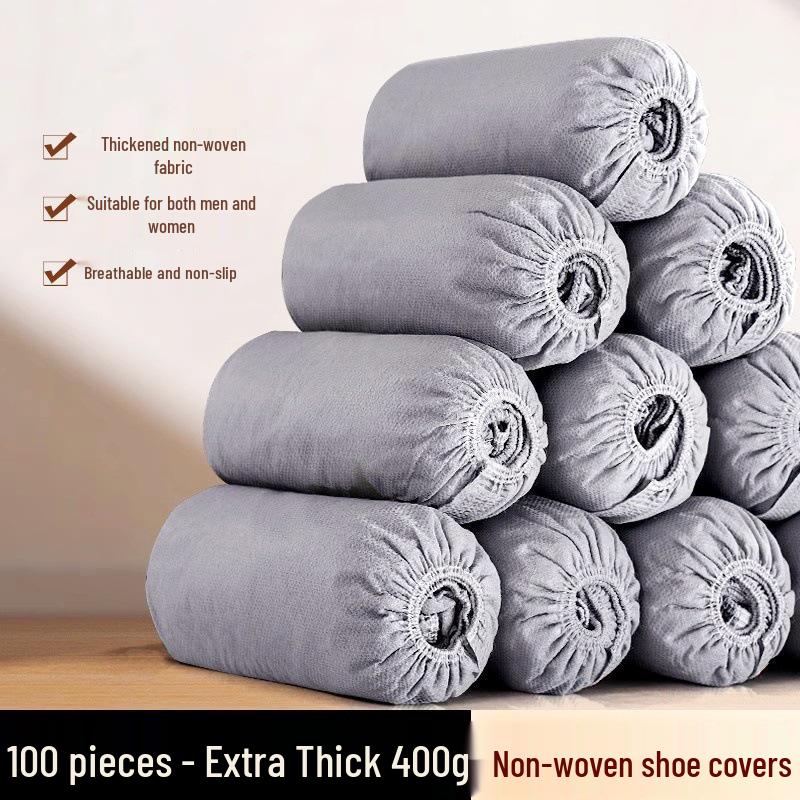 Disposable Non-Slip Indoor Shoe Covers - Thick, Dustproof, Wear-Resistant for Students & Adults