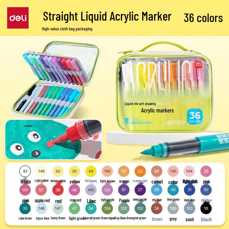 Deli Acrylic Marker Pen Set