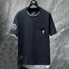 8010 CHROME HEARTS 2026 Summer New High Quality Cotton Round Neck Loose Large Size Men's and Women's T-shirt Couple T-shirt