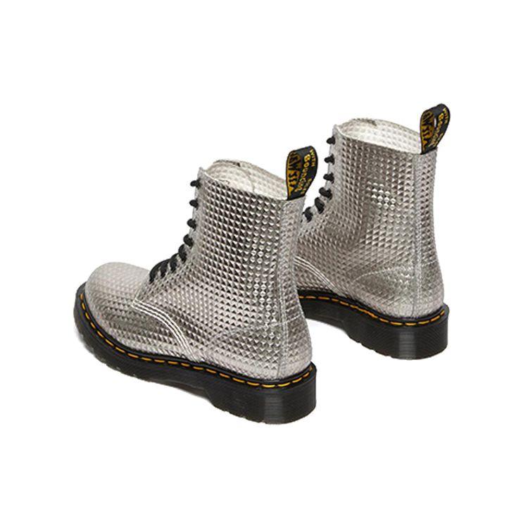 Доктор. Martens 1460 Зручні Універсальні Короткі Чоботи Жіночі чоботи Сріблясті 26656040