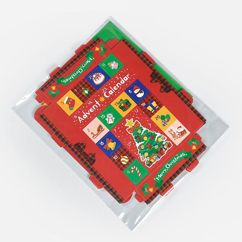 5PCS Candy Bag Cute Packing Box Surprise Christmas Countdown Packaging Boxes DIY Blind Box Packaging Advent Calendar Christmas