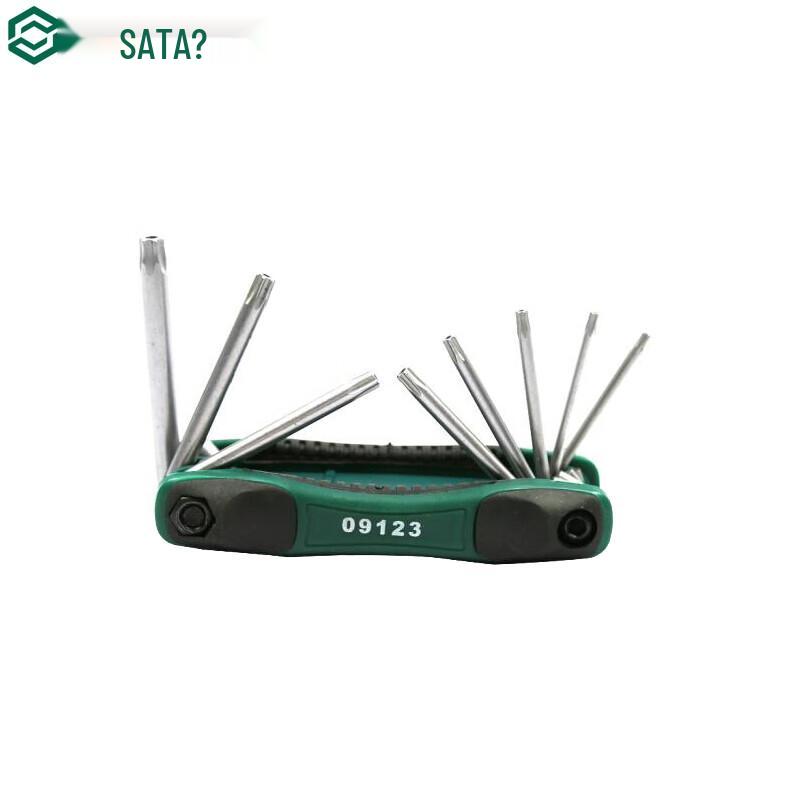 SATA 09123 8-Piece Folding Security Torx Wrench Set 8-Piece