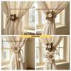 2PCS Adjustable Flower Curtain Tieback Creative Gauze Curtain Binding Rope  Home Decor