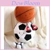 Niedliches Cartoon-Tier Plüschtier Fußball und Basketball Babypuppe Weiches und Kuscheliges Stofftier für Babys