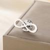 Dawapara Classic Infinity Symbol Brooch Endless Love and Friendship Lapel Pin Stainless Steel Accessories