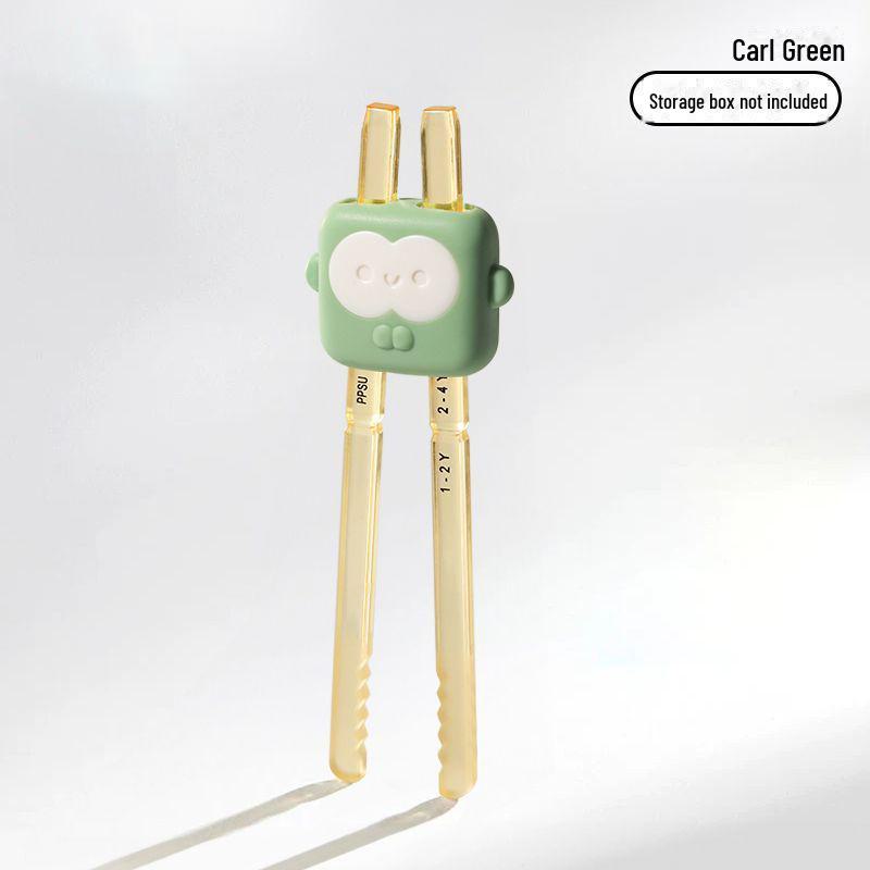 Children's PPSU Tiger Training Chopsticks, Non-Slip Automatic Rebound, Suitable for Ages 1-3.