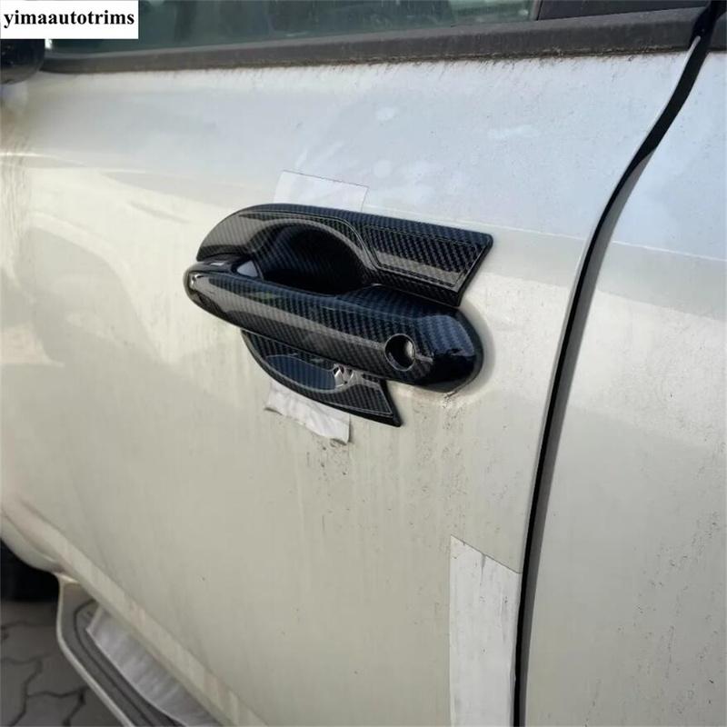 Side Rearview Mirror / Door Handle Decoration Cover Trim For Toyota Land Cruiser 300 LC300  - 2025 ABS Chrome Accessories
