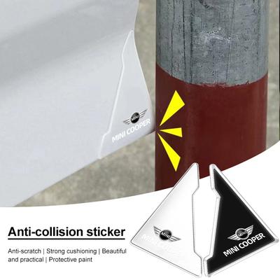 4Pcs Car Door Anti-collision Corner Protectors Stickers For MINI One Cooper JCW Countryman Clubman Cabrio Paceman Coupe Roadster