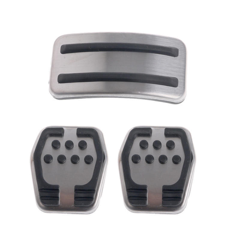 Stainless Steel Car Clutch Gas Brake Pedal Cover For Ford Fiesta MK6 2009-2017