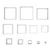 12 Stück Quadrate Lederschneidform Legierter Stahl Stanzform Stanze für Stoff Ton Gummi 5?60 mm