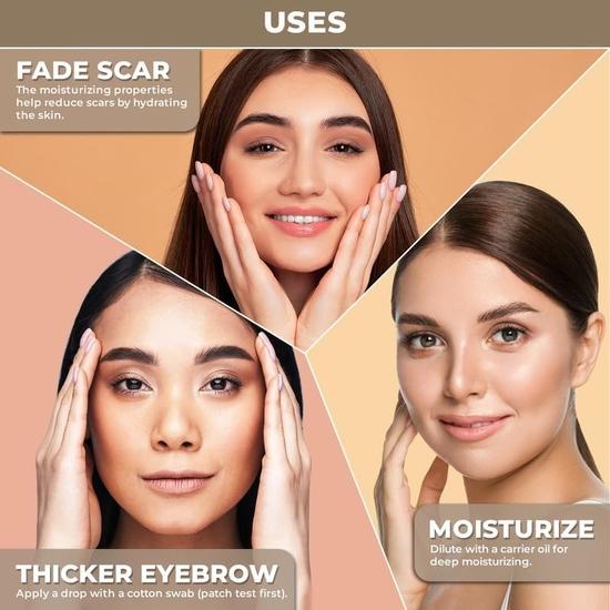 Ulei de Ricin Negru Jamaican Organic - 100% Pur, Presat la Rece, Nerafinat - Cel Mai Bun pentru Păr, Piele, Sprâncene & Gene - Ajută la Păr Mai Gros, Mai Puternic