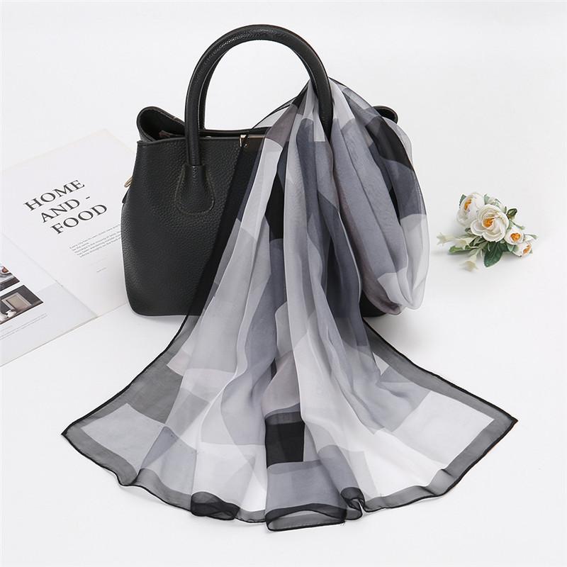 Spain Fashion Sexy Leopard Floral Patchwork Chiffon Silk Scarf Shawl Lady High Quality Wrap Beach Cover-Ups Hijab Snood 150*50Cm
