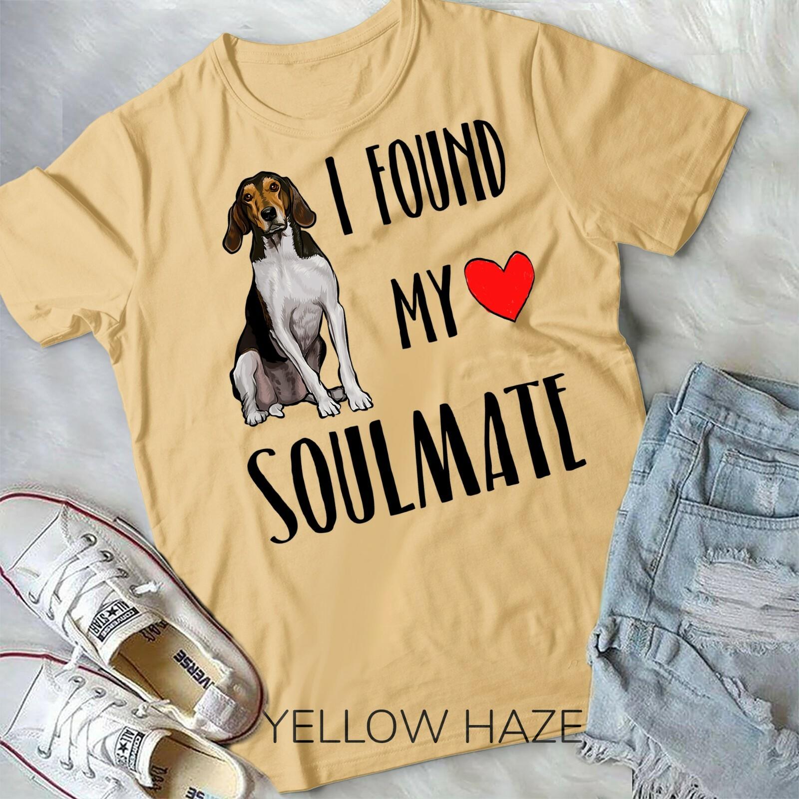 I Found My Soulmate Treeing Walker Coonhound Dog Lover T-shirt Unisex T-shirt L