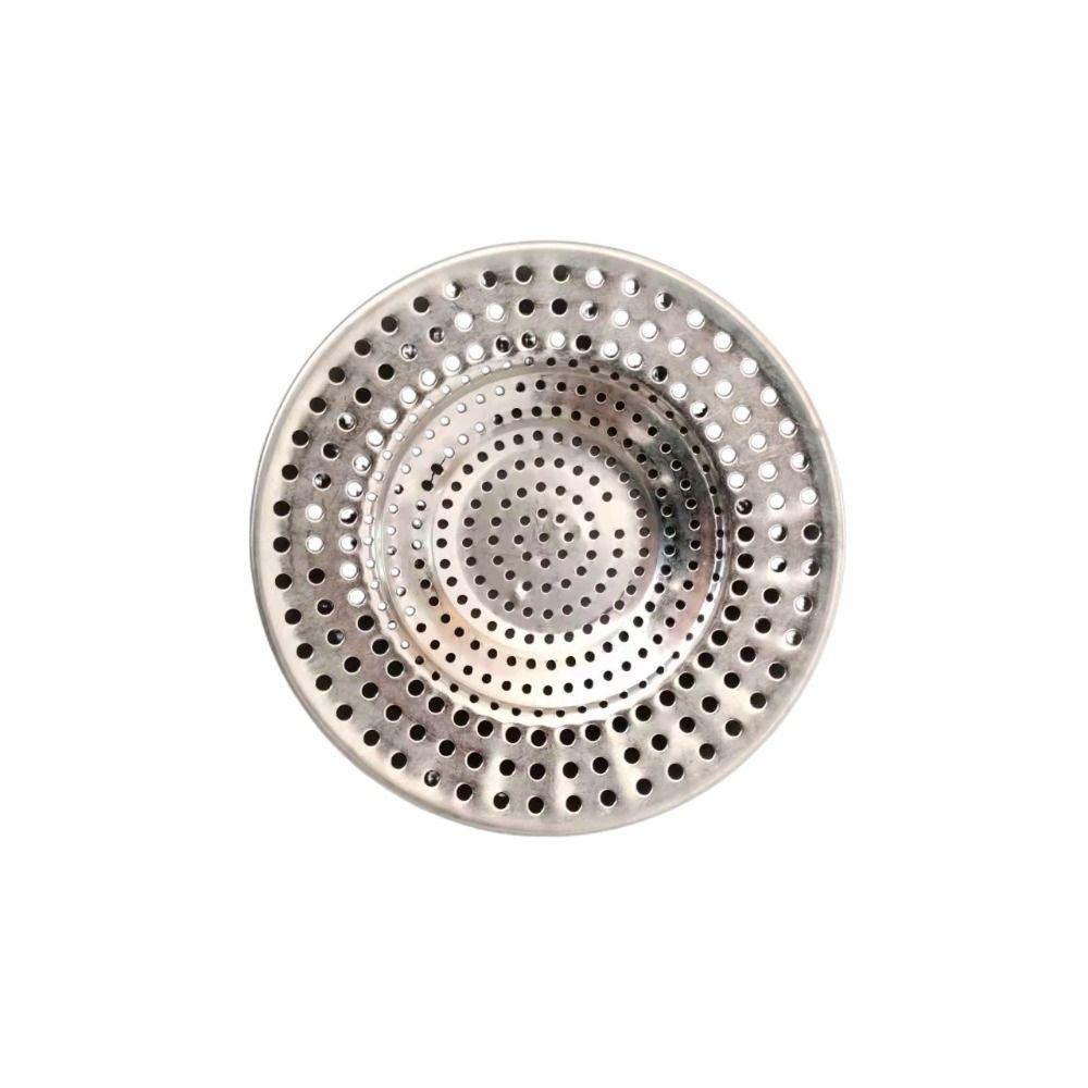 Steel Waste Catcher Floor Drain Net Cover Anti-Blocking Strainer Sewer Mesh Trap Drain Filter
