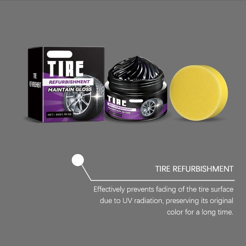 Gel Brillant pour Pneus Brillance Longue Durée Revêtement Protecteur Imperméable Rénovateur de Pneus pour Voiture Moto Camion
